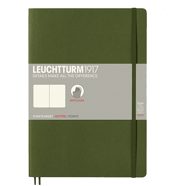 Блокнот Leuchtturm1917 Мягкий Composition Зеленый Точка (349285)