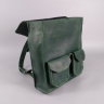 Шкіряний рюкзак AV2 Зелений (P501)