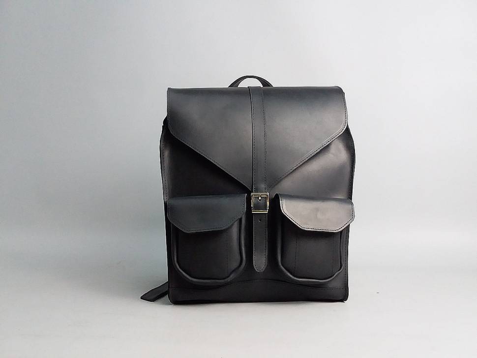 Кожаный рюкзак AV2 Зеленый (P501)