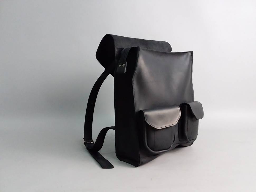 Кожаный рюкзак AV2 Зеленый (P501)