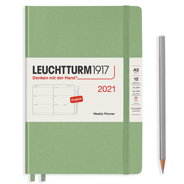 Средний Еженедельник Leuchtturm1917 Мягкий Sage 2021