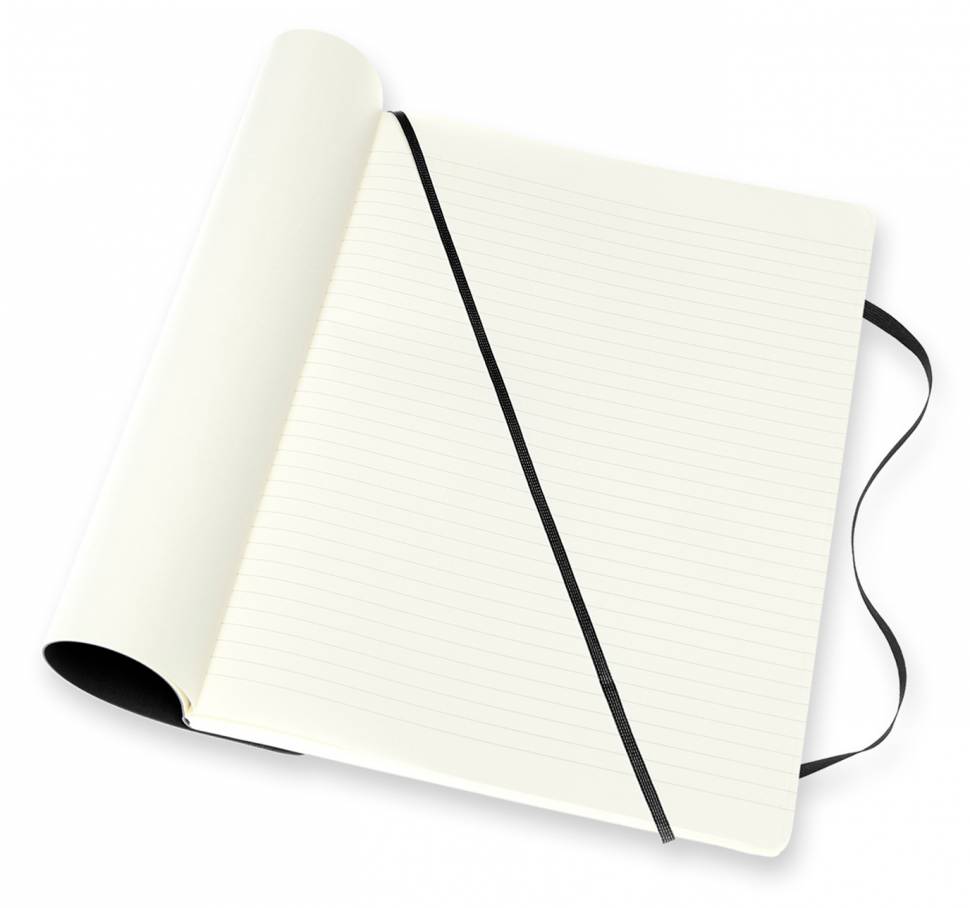 Большой Блокнот Moleskine Classic Extra Мягкая Обложка Линия-Чистые листы Черный