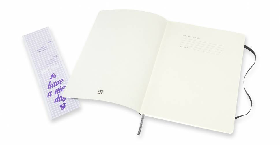Большой Блокнот Moleskine Classic Extra Мягкая Обложка Линия-Чистые листы Черный