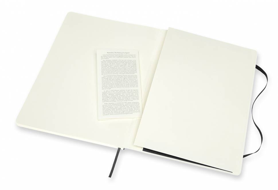 Большой Блокнот Moleskine Classic Extra Мягкая Обложка Линия-Чистые листы Черный