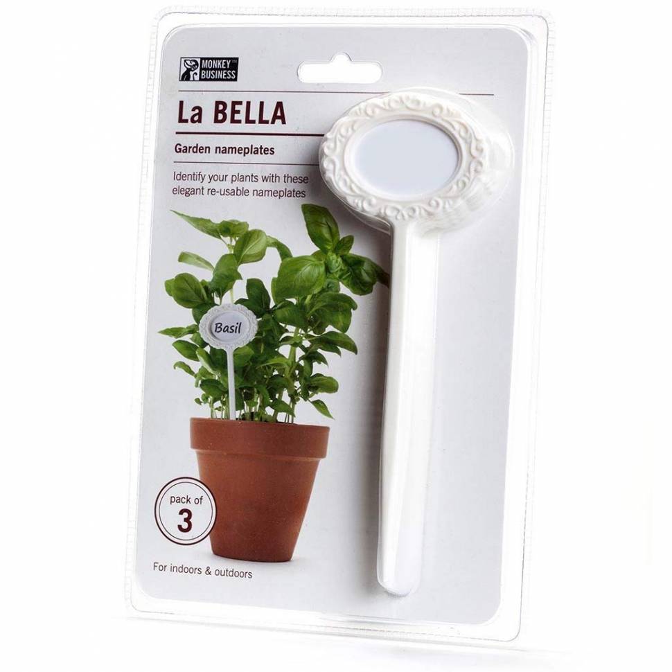 Набір садових табличок Monkey Business La Bella Garden Білий