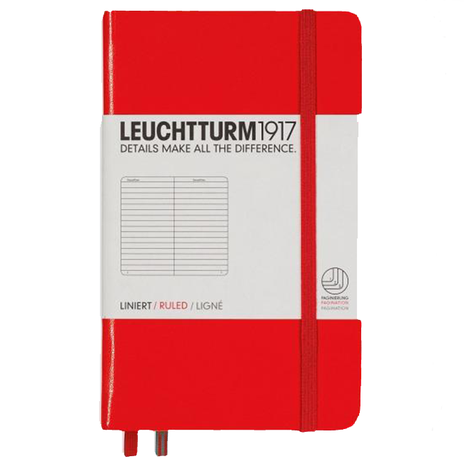 Блокнот Leuchtturm1917 Карманный Красный Линия (308998)