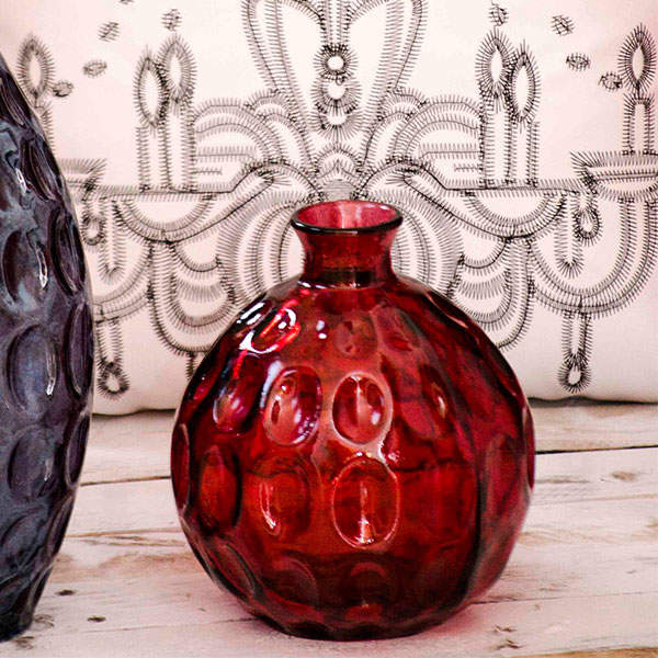 Ваза San Miguel DUNE 18 см Гранат