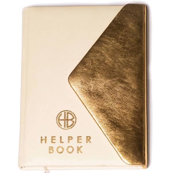 Дневник целей Helper Book Белый с золотом