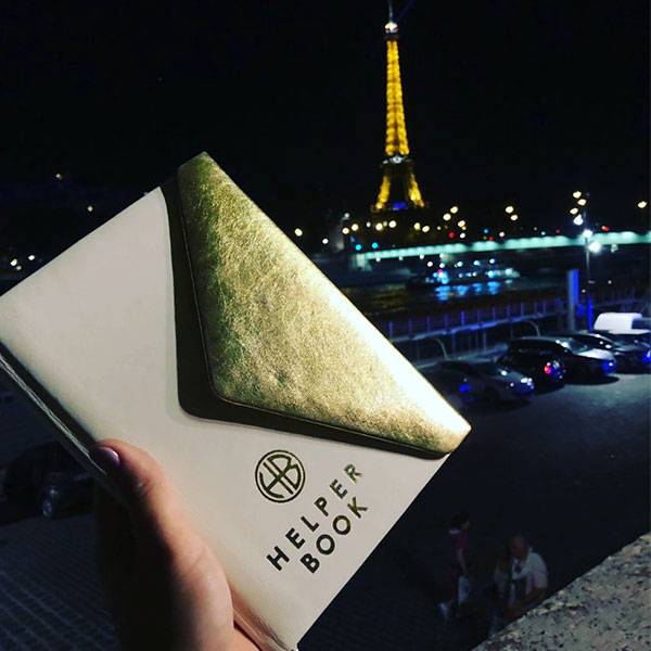 Дневник целей Helper Book Белый с золотом