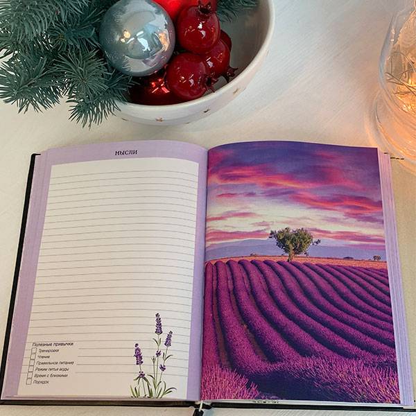 Дневник целей Helper Book Белый с золотом