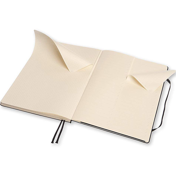 Великий блокнот Workbook Moleskine чорний Клітка
