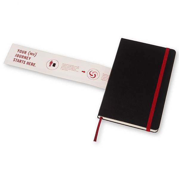 Середній блокнот Moleskine RED Тверда обкладинка Чорний