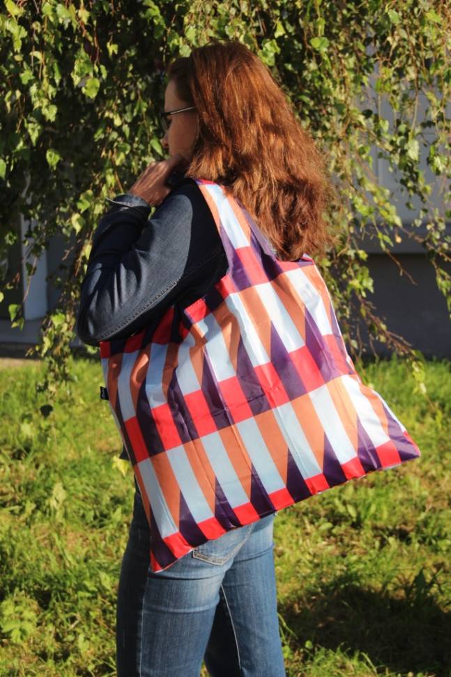 Сумка для покупок складная LOQI GEOMETRIC Stripes