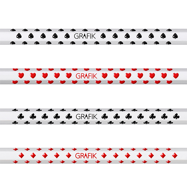 Набор простых карандашей HB Caran d'Ache Grafik (4 шт + ластик)