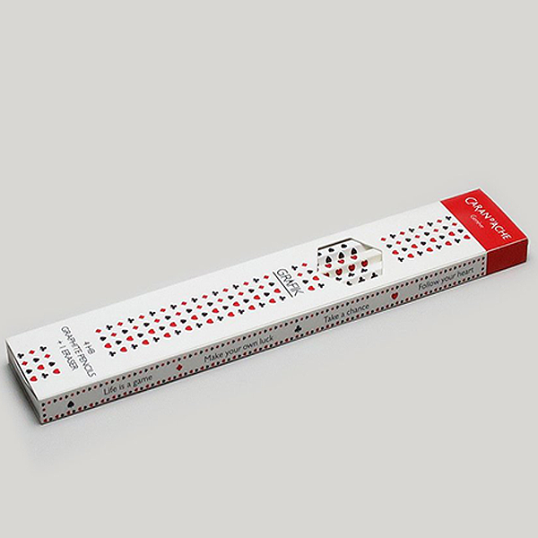 Набор простых карандашей HB Caran d'Ache Grafik (4 шт + ластик)