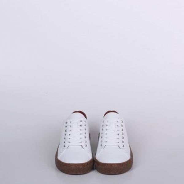 Кеды из кожи Jizuz Classic White на пробковой подошве