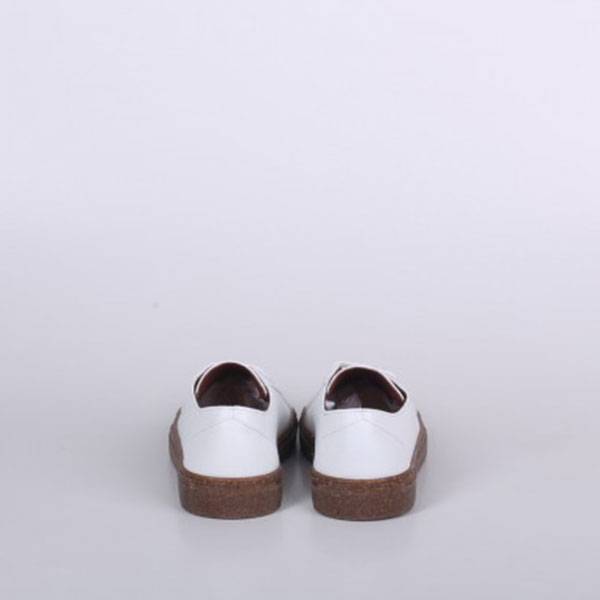 Кеды из кожи Jizuz Classic White на пробковой подошве