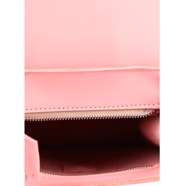 Шкіряний жіночий рюкзак Dekey Елтон Пудра + Золото