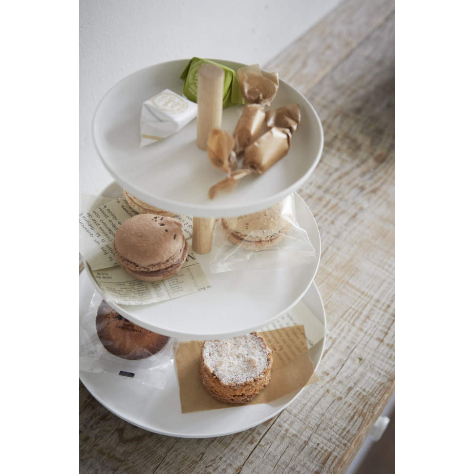 Підставка для десертів Tosca 3 Tier Yamazaki Біла