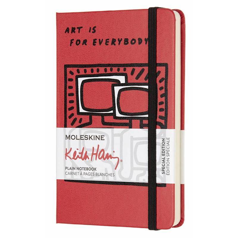 Записна книжка Moleskine Keith Haring кишенькова неліновані Червона
