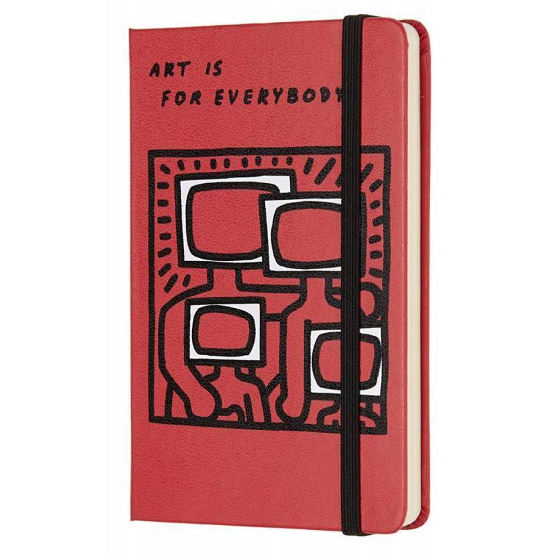 Записная книга Moleskine Keith Haring карманная Нелинованная Красная