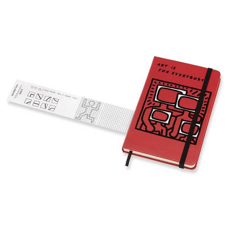 Записная книга Moleskine Keith Haring карманная Нелинованная Красная