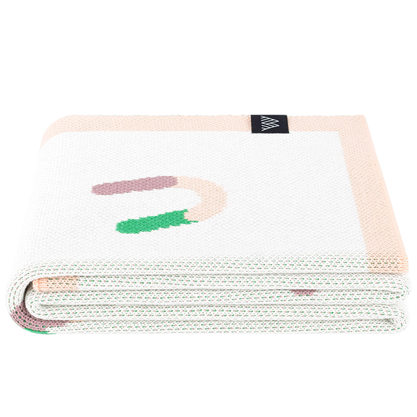 Плед из хлопка Woolkrafts Alphabet 140х100 см