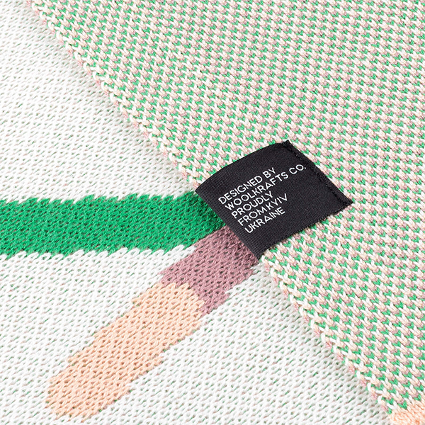 Плед из хлопка Woolkrafts Alphabet 140х100 см