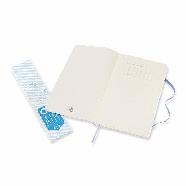 Средний блокнот Moleskine Classic Голубая Гортензия Мягкий в линию