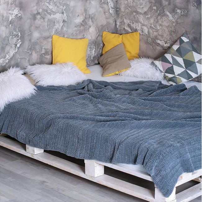 Плюшевый плед-покрывало Homelike Туман Плюшевый плед-покрывало Homelike Туман