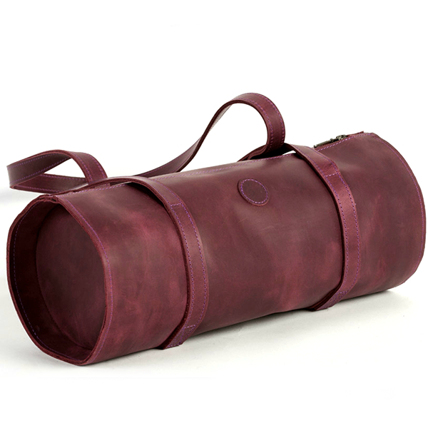 Шкіряна жіноча сумка-тубус AV2 Червона (B313)