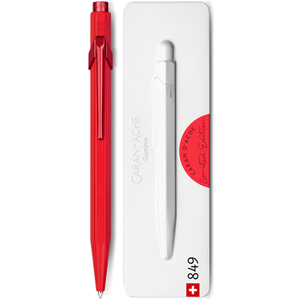 Ручка Caran d'Ache 849 Claim Your Style Монохром Красная + box