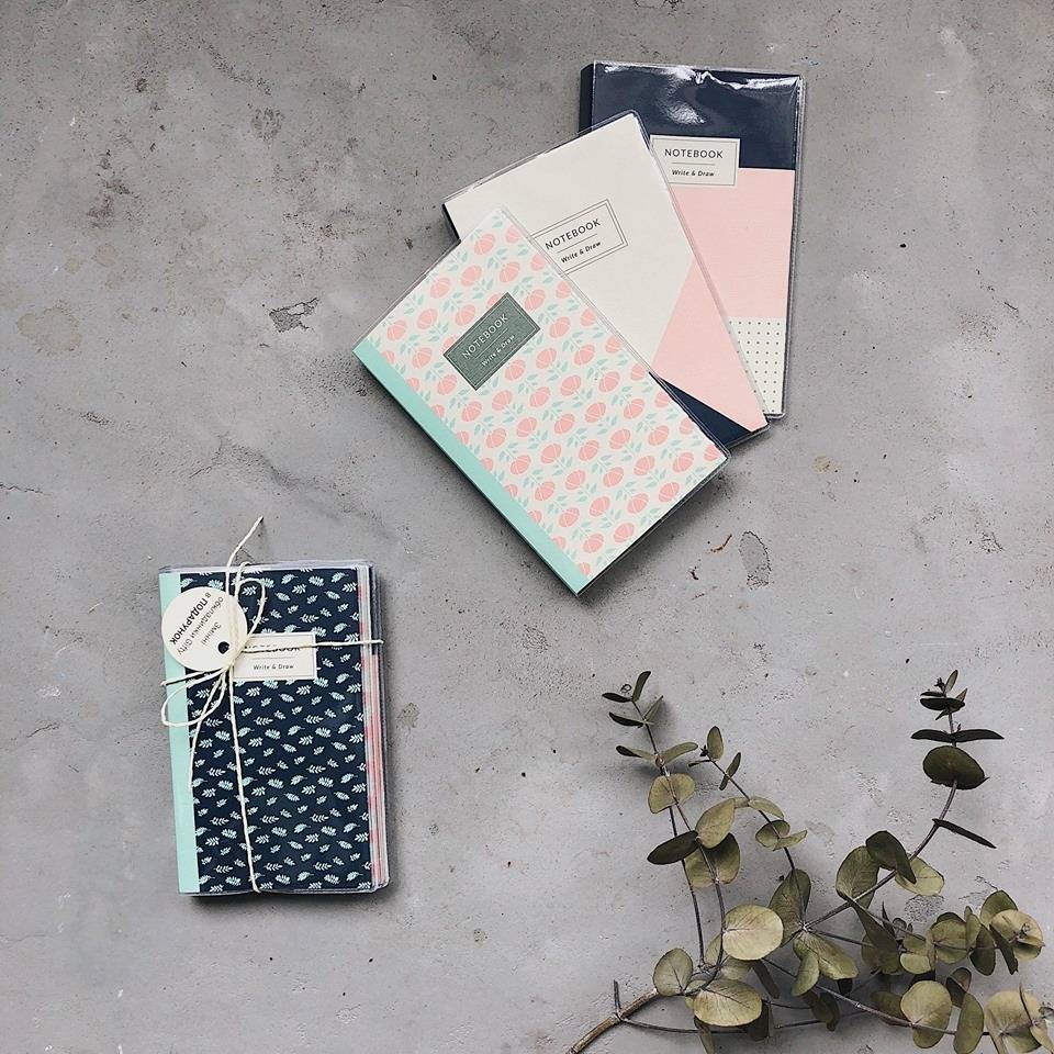 Блокнот Gifty Leaves 16х9,5 см + подарок