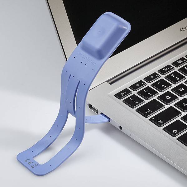 Лампа-закладка Moleskine Booklight Голубая