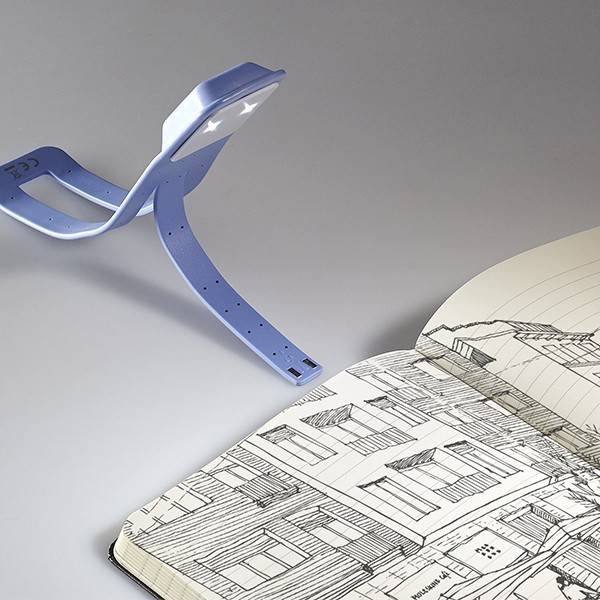 Лампа-закладка Moleskine Booklight Голубая