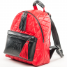 Рюкзак кожаный стеганый S Yana Belyaeva Красный+черный