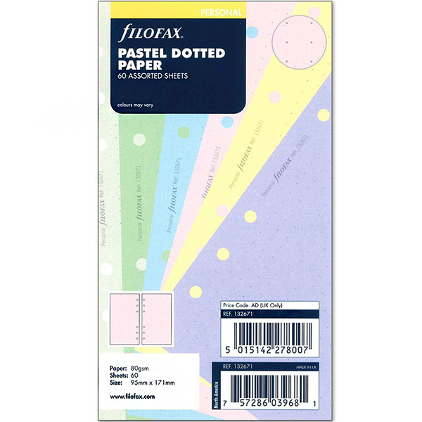 Бланки Точка Filofax Personal Pastel (132671)
