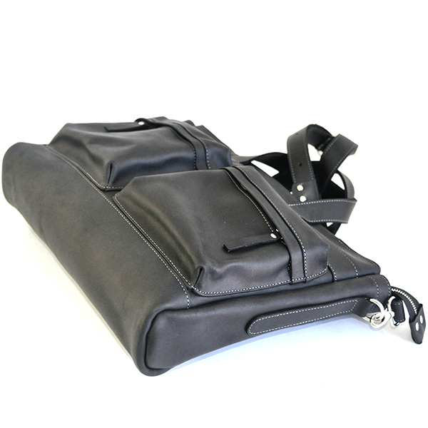 Кожаный мужской портфель AV2 Черный (B675)