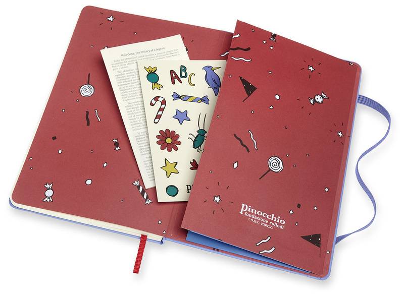Средний Блокнот Moleskine Pinocchio Чистые Листы Голубой