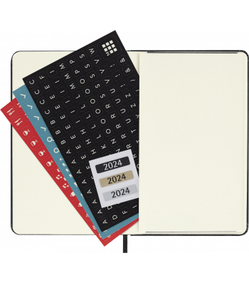 Середній Щоденник Moleskine 2024 Чорний 