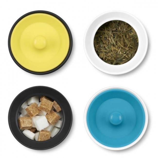 Ємність для зберігання чаю, кави або спецій PO Notin біла