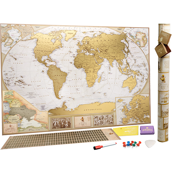 Скретч-карта світу My Antique Map