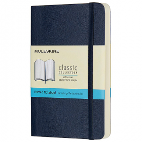 Кишеньковий блокнот Moleskine Classic Синій М&#39;яка обкладинка Точка