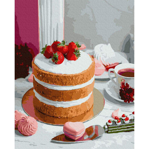 Картина за номерами Ягідний десерт 40x50 см