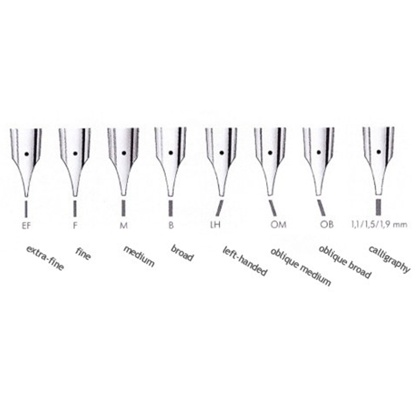 Сменное перо для перьевых ручек Lamy Z50 Хром B