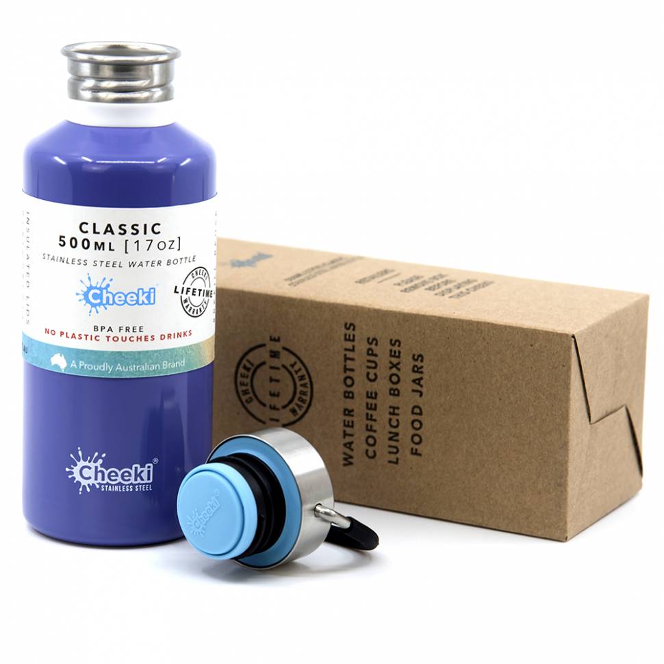 Детская бутылка для воды Cheeki Classic Single Wall 500 ml Lavender