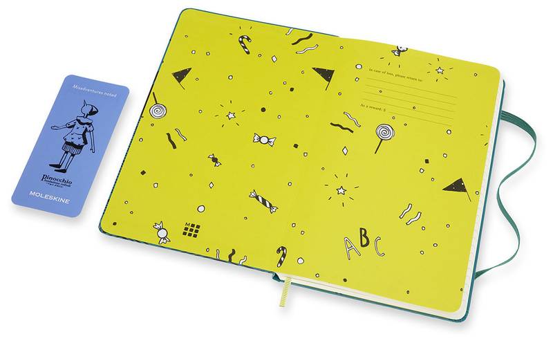 Средний Блокнот Moleskine Pinocchio Линия Шалфей