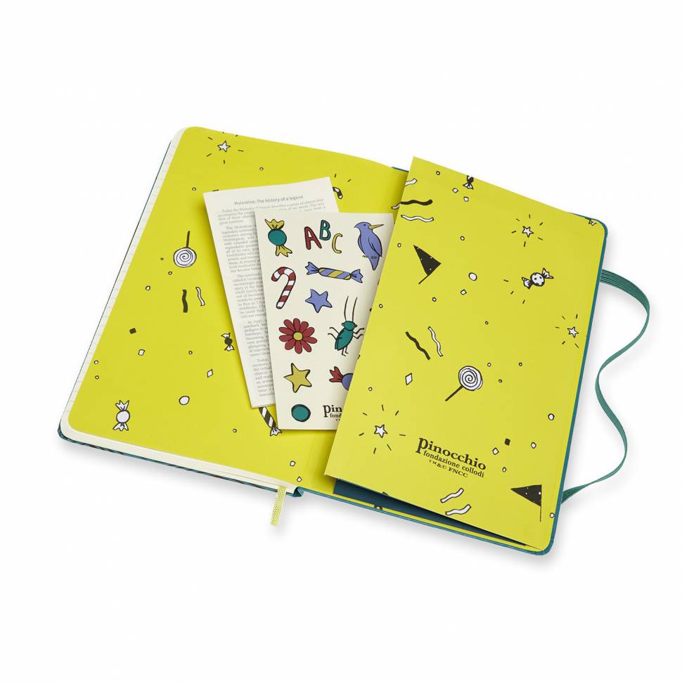 Средний Блокнот Moleskine Pinocchio Линия Шалфей