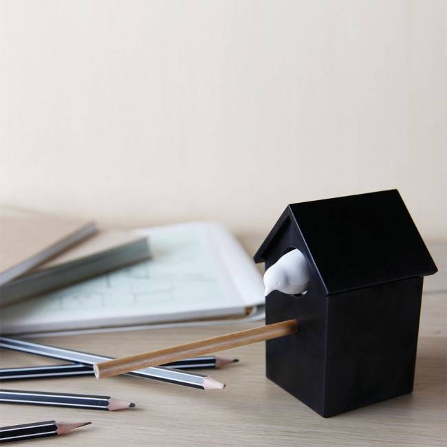 Точилка для карандашей Qualy Cuckoo Black