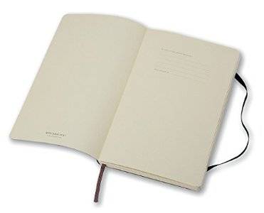 Средний блокнот Moleskine Classic Мягкая обложка Черный Клетка